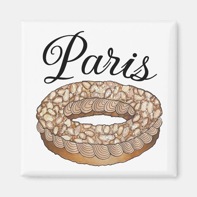 Aimant Paris Brest Pâtisserie Choux France Pâtisserie (Devant)