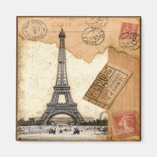 Aimant Paris, cachet de la poste
