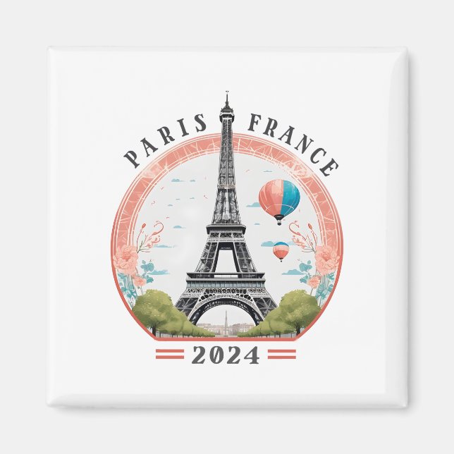 Aimant Paris France 2024 Couvertures en polaire, Tour Eif (Devant)