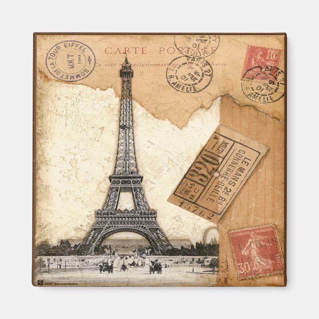 Aimant Paris, Postmark (Devant)