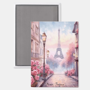 Aimant Paris romantique France – Tour Eiffel Floral