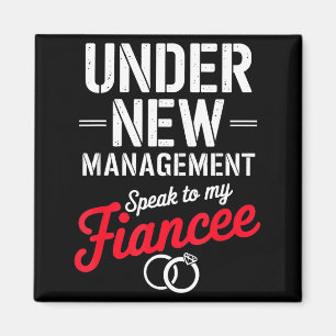 Aimant Parler à mon fiancé Couple de fiancés Mariage Nouv