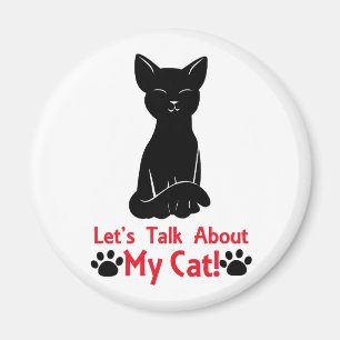 Aimant Parlons de mon chat