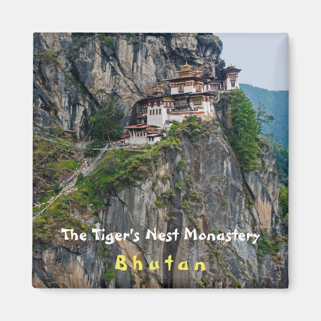 Aimant Paro Taktsang : Le monastère du nid de tigre - Bho (Devant)