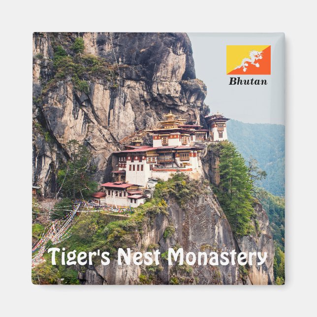 Aimant Paro Taktsang : Le monastère du nid de tigre - Bho (Devant)