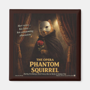Aimant Parodie de l'Opéra Fantôme Écureuil