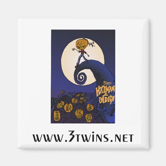 Aimant parodique Halloween (Devant)