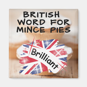 Aimant Parole britannique pour les minces tartes - BRILLI