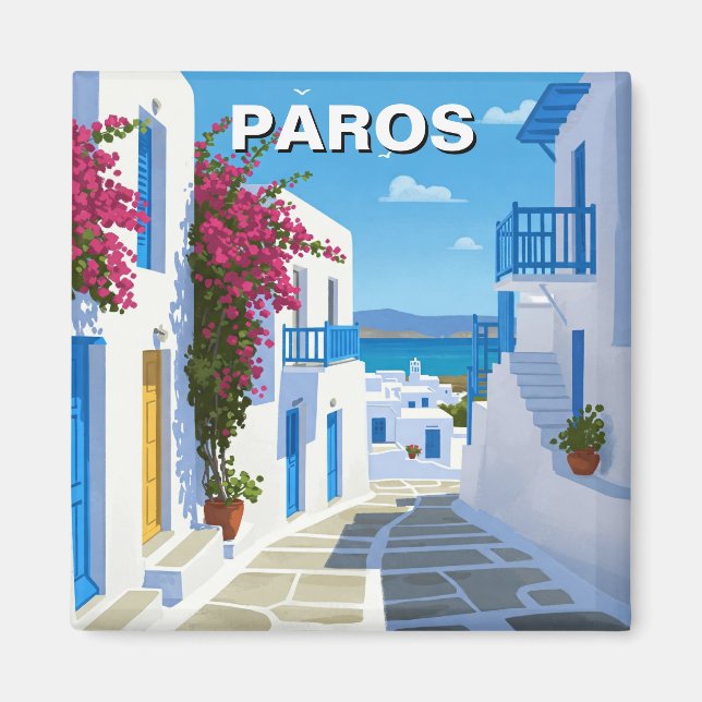 Aimant Paros Grèce Island Travel (Devant)