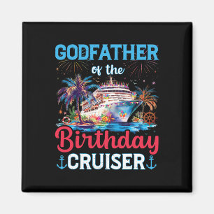 Aimant Parrain du Funny Cruise d'anniversaire Cruiser
