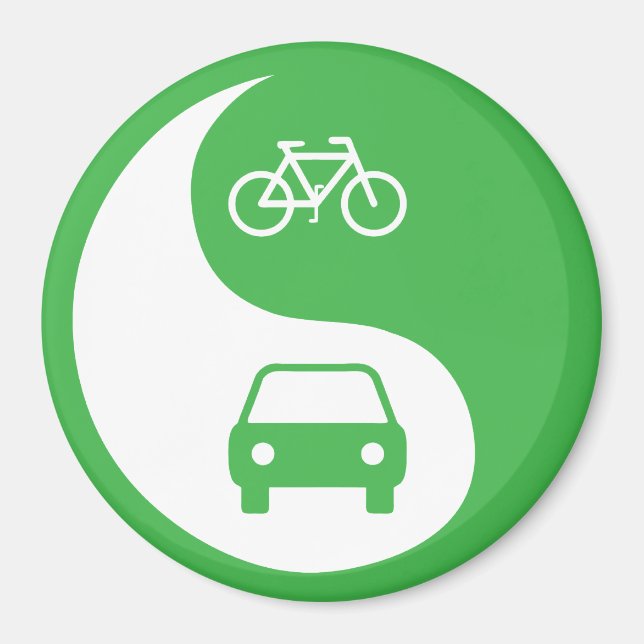 Aimant Partager la route Yin Yang (Devant)