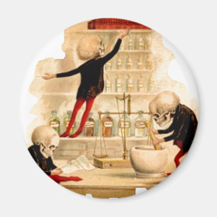 Aimant Partie folle squelettique Deco de Halloween de