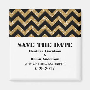 Aimant Parties scintillant Chevron Enregistrer l'aimant d