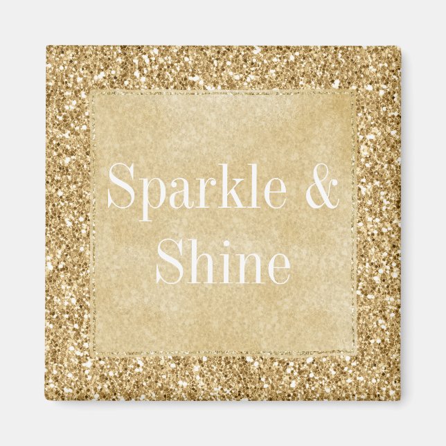 Aimant Parties scintillant Gold Glitz (Devant)
