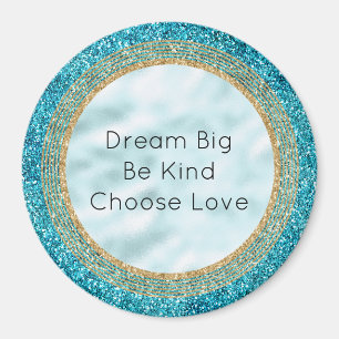 Aimant Parties scintillant Mermaid Aqua Glitz