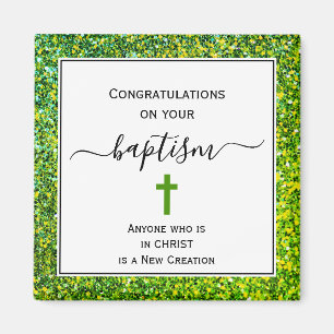 Aimant Parties scintillant verte Félicitations ADULTE BAP