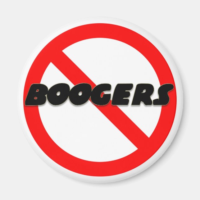 Aimant Pas de Boogers (Devant)