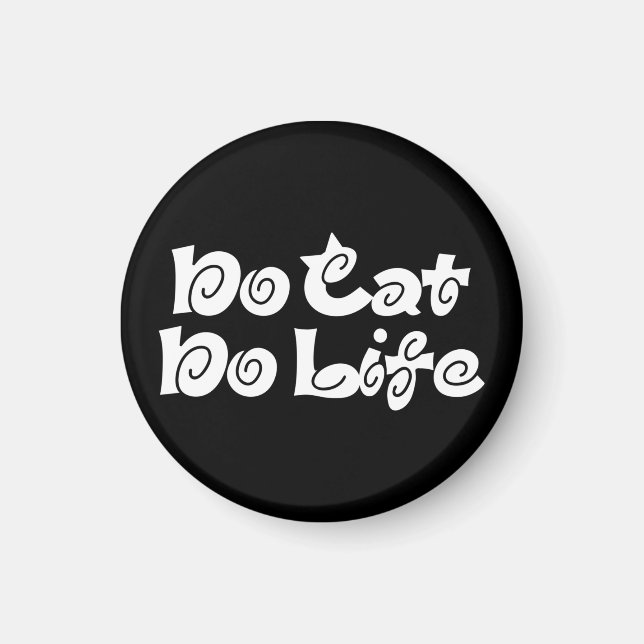 Aimant Pas de chats, pas de vie (Devant)