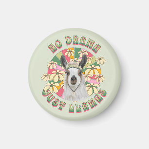 Aimant Pas de drame juste Llamas - mignonne Boho Llama