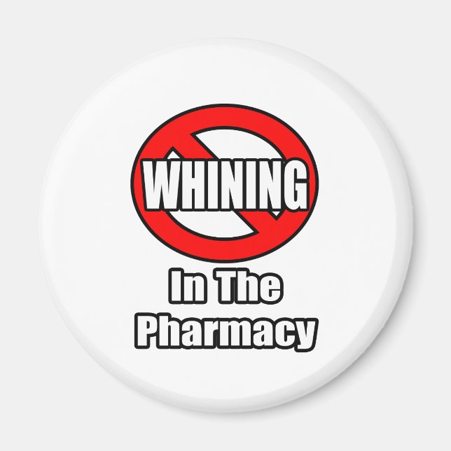 Aimant Pas De Gaffes Dans La Pharmacie (Devant)