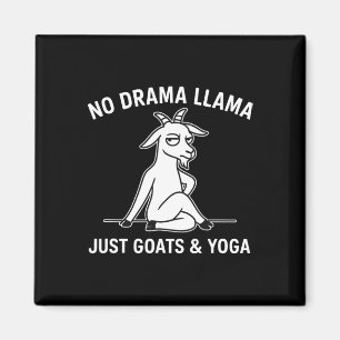 Aimant Pas De Lama De Drame Juste Des Chèvres Et Du Yoga