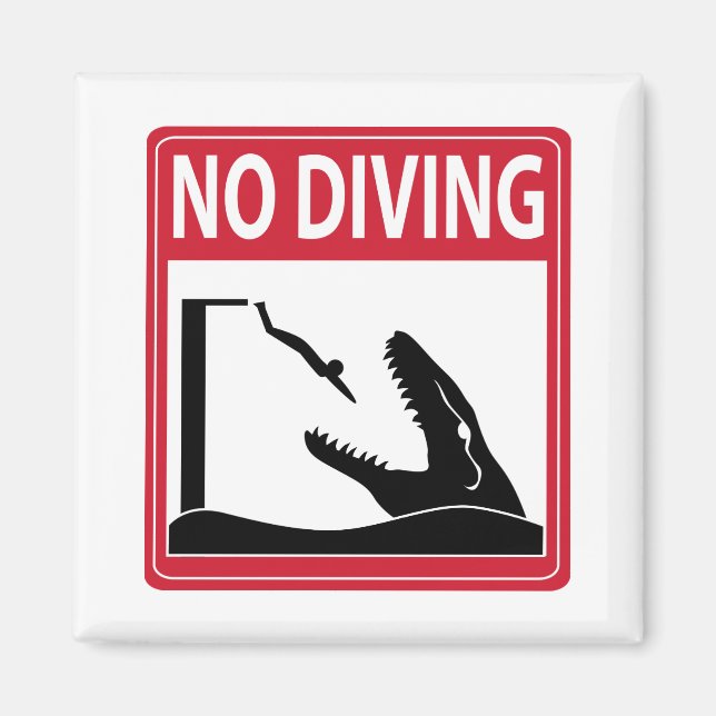 Aimant Pas de plongée (Mosasaurus) (Devant)