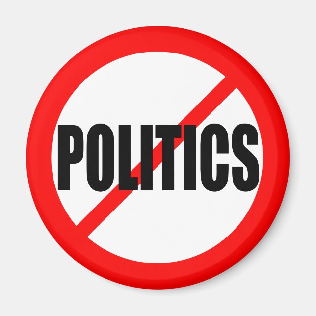 AIMANT "PAS DE POLITIQUE" (Devant)