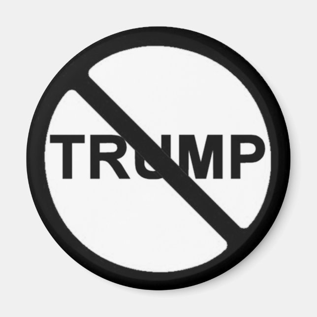 Aimant Pas de président Trump (Devant)