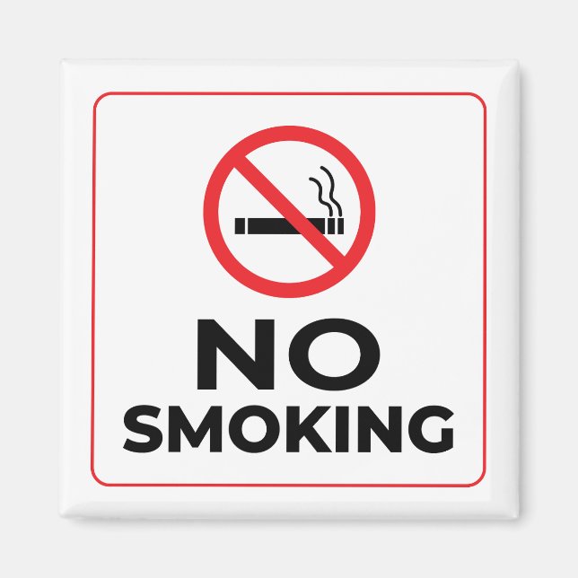 Aimant Pas de signe anti-tabac (Devant)