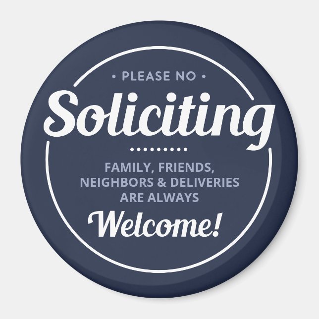 Aimant Pas de sollicitation (modifiable) Entrée avant (Devant)