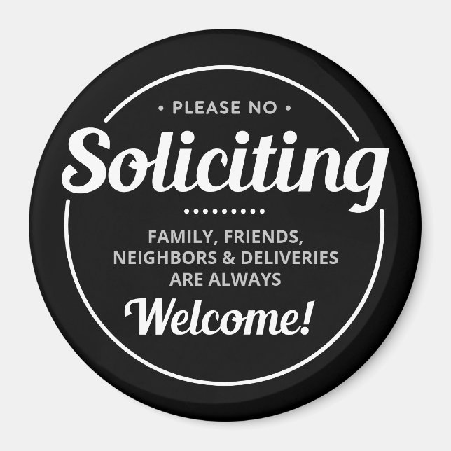 Aimant Pas de sollicitation (modifiable) Entrée avant (Devant)
