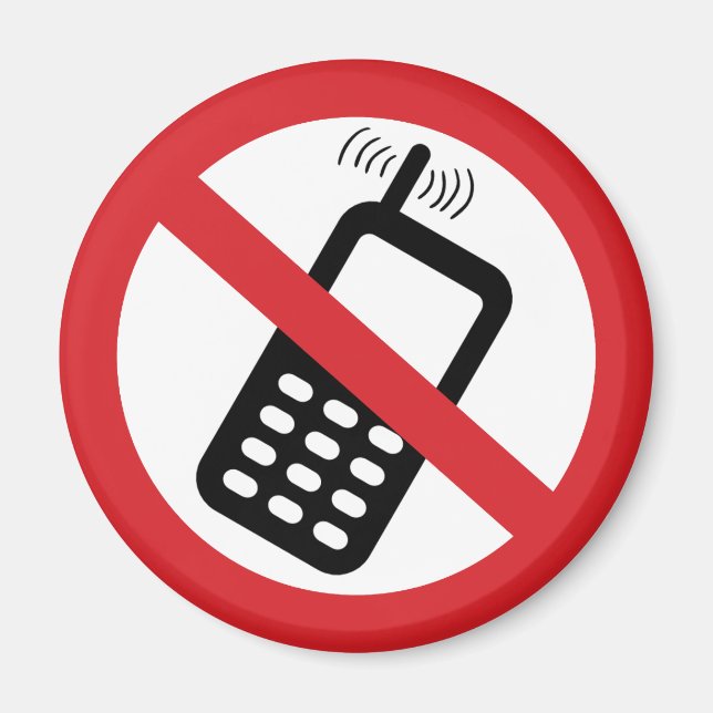 Aimant Pas de téléphones cellulaires (Devant)
