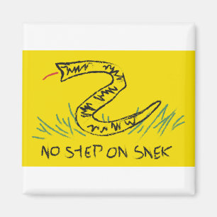 Aimant Pas d'étape sur le drapeau Snek Gadsden