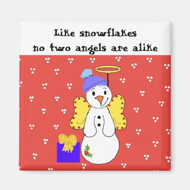 Aimant Pas Deux Snowflakes (Devant)
