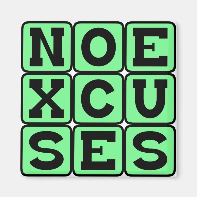 Aimant Pas d'excuses, Mème Internet (Devant)