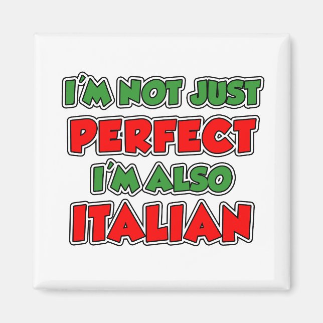 Aimant Pas seulement parfait italien (Devant)
