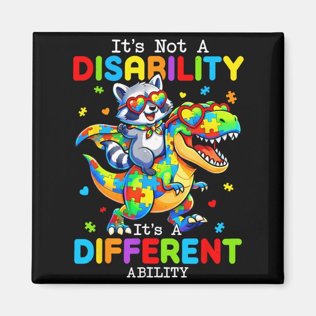 Aimant Pas un handicap, une capacité différente pour les  (Devant)