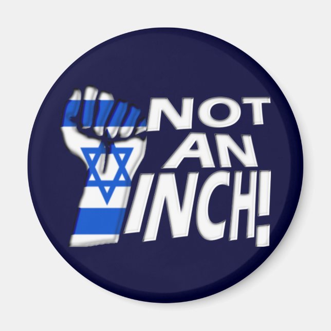 Aimant Pas un pouce (Devant)