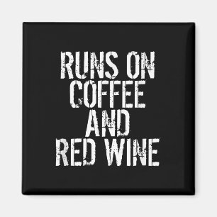 Aimant Passe Sur Le Café Et Le Vin Rouge
