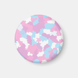 Aimant Pastel Camouflage Motif d'art Abstrait