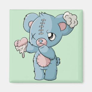 Aimant Pastel Goth Teddy Bear