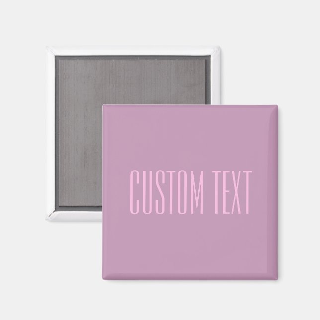 Aimant Pastel Purple & Pink clair | Texte modifiable mode (Recto/Verso)