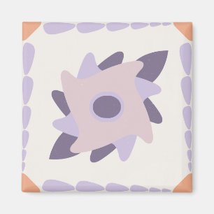 Aimant Pastel violet Carrelage décoratif coloré
