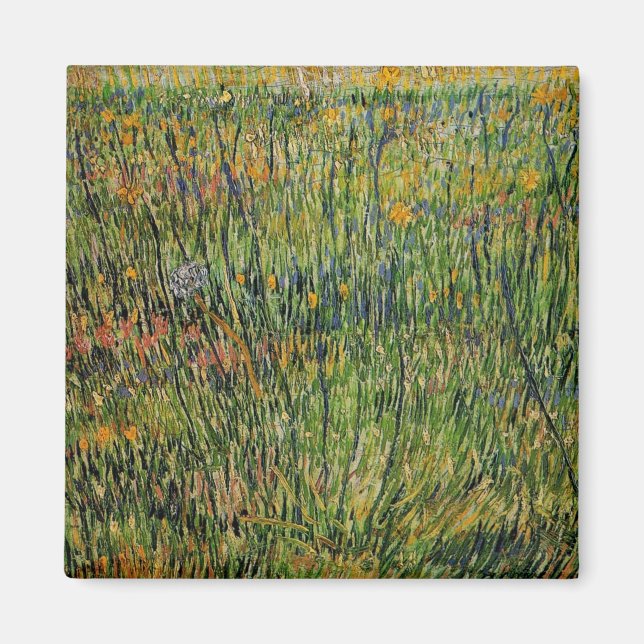 Aimant Pasture en fleurs par Vincent van Gogh (Devant)