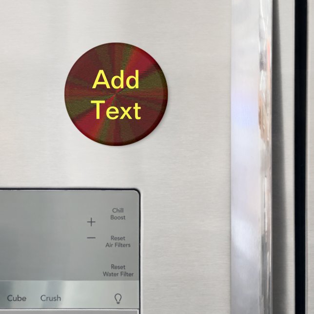 Aimant Patchwork de dégradé circulaire rouge à vert (In situ (réfrigérateur))