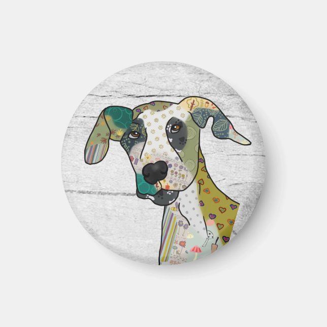 Aimant Patchworkhund (Devant)