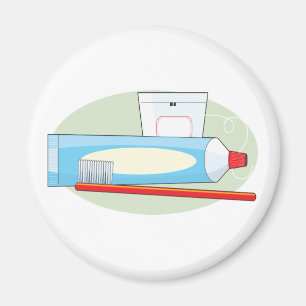Aimant Pâte dentifrice et brosse