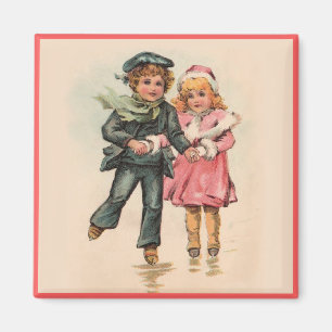 Aimant Patinage de Noël