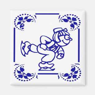 Aimant Patinage sur glace pour garçon néerlandais