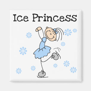 Aimant Patinage sur glace Princess Tshirts et cadeaux